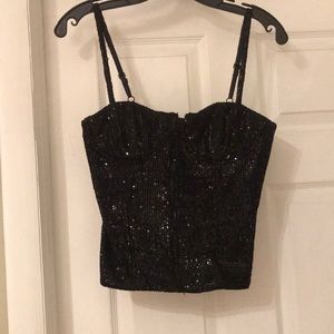 Alice + Olivia Sequin Bustier